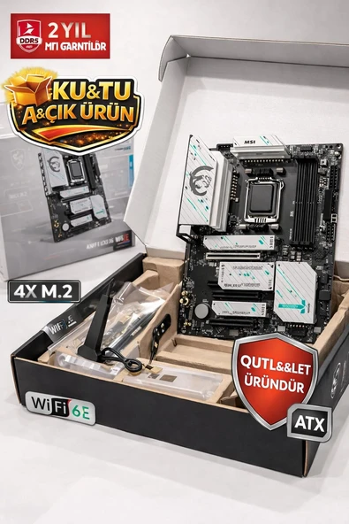 MSI X670E Gaming Plus Wi-Fi AMD AM5 DDR5 ATX Anakart ürün görseli 1