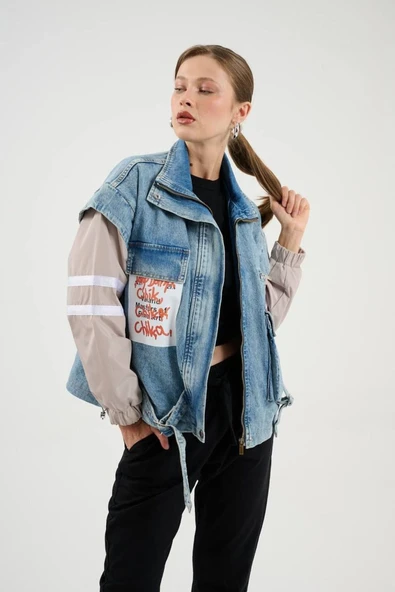 Chika Mix Denim Ceket ürün görseli 1