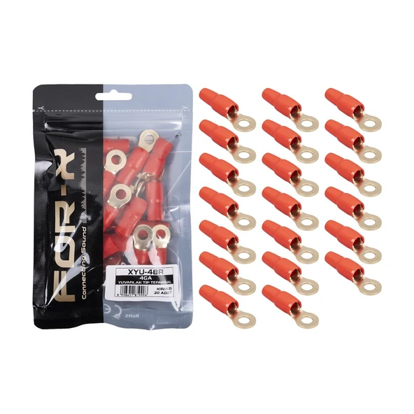 FOR-X XYU-48R 4GA YUVARLAK TİP KABLO YÜKSÜĞÜ 20 Lİ PAKET (AKS-93) ürün görseli 1