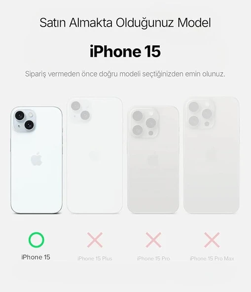Abatech iPhone 15 Şeffaf Telefon Kılıfı - Resim 2