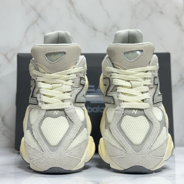 New Balance 9060  Grey  Cream - Resim 3