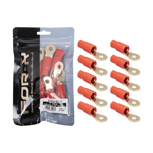 FOR-X XYU-08R 8GA YUVARLAK TİP KABLO YÜKSÜĞÜ 10 LU PAKET (AKS-92) ürün görseli 1