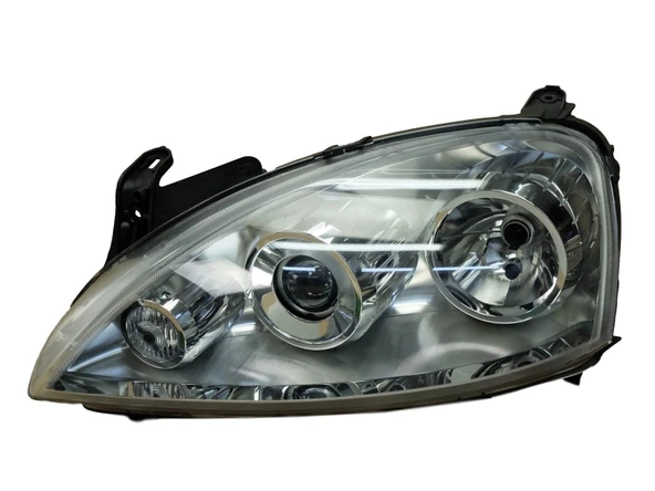 Opel Corsa 2004-2006 Ön Far Elektrikli Motorlu Merceklı Sol (Oem No: 93188581) ürün görseli 1