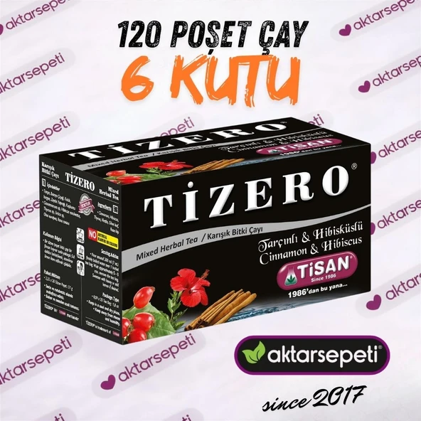 Tizero Çay Tatlı Sonrası Içim Için Bitkisel Çay 120 Poşet Çay ürün görseli 1