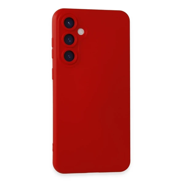 Samsung Galaxy S24 Uyumlu Kılıf Nano İçi Kadife Silikon - Kırmızı ürün görseli 1