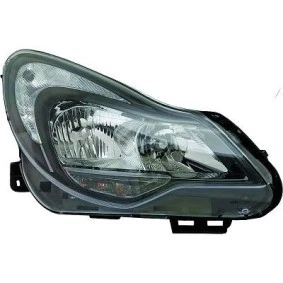 Opel Corsa Ön Far Sıyah Hatchback Elektrikli Motorlu Sağ 2011- (Oem No:  95510688) ürün görseli 1