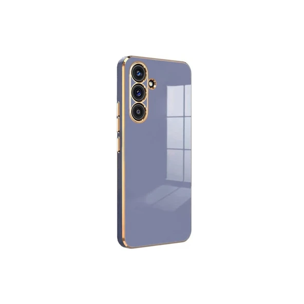 Samsung Galaxy S24 Fe Uyumlu Kılıf Volet Silikon - Mavi ürün görseli 1