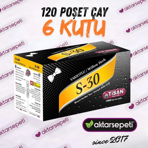 S30 Yakıotlu Çay Geleneksel Bitki Çayı Harmanı 120 Poşet Çay ürün görseli 1