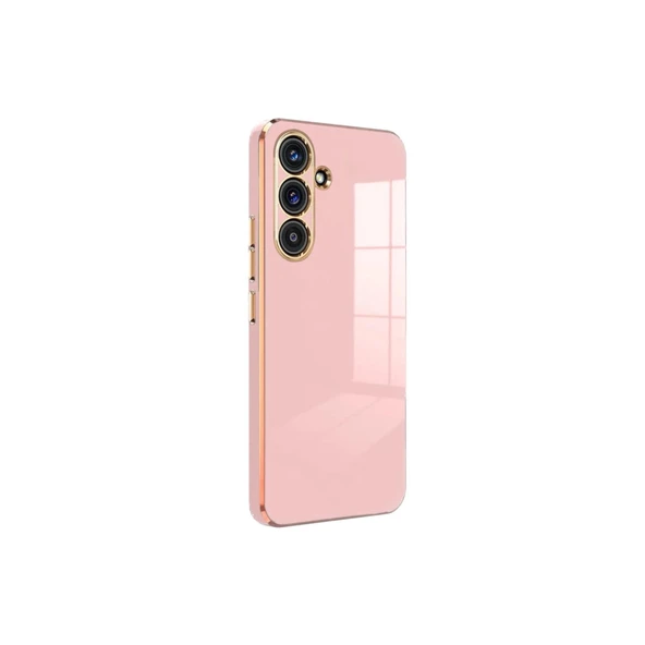 Samsung Galaxy S24 Fe Uyumlu Kılıf Volet Silikon - Pembe ürün görseli 1