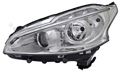 Peugeot 208 - 2012-2015 Ön Far Elektrikli Motorlu Ledli Gündüz Farlı Sol (Oem No: 1609697180) ürün görseli 1