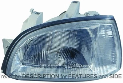 Renault Clio Ön Far Sol 1996-1998 (Oem No:  7701042150) ürün görseli 1
