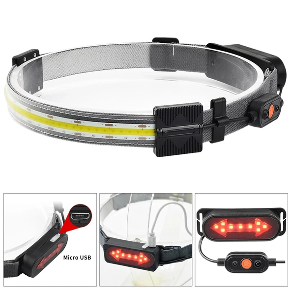 RANCHI RC-33 Kafa Feneri Şarjlı Şerit Cob Led 30 Watt (E-44) ürün görseli 1