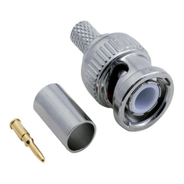 BNC RG59 Erkek Sıkmalı Konnektör ürün görseli 1