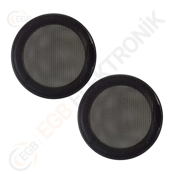 Hoparlör Kapağı 13cm Siyah Metal Izgaralı 2 Adet ürün görseli 1