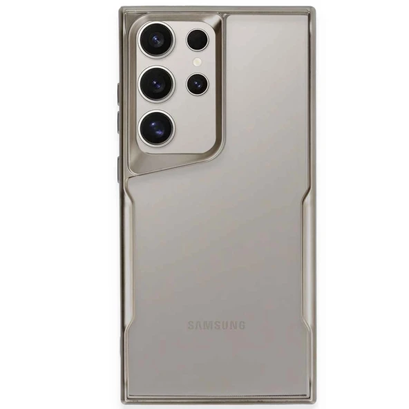 Samsung Galaxy S24 Ultra Uyumlu Kılıf Boyi Silikon Kapak - Titan Gri ürün görseli 1