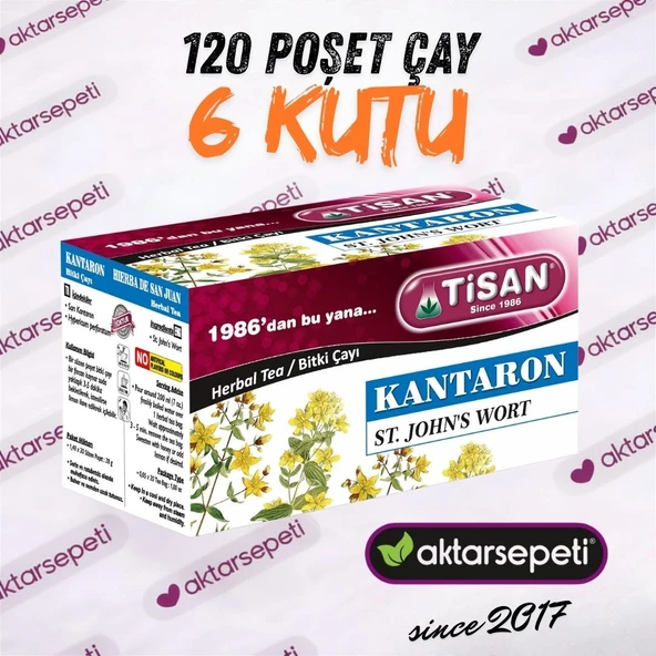 Tisan Kantaron Çayı 6 Kutu 120 Poşet Çay ürün görseli 1