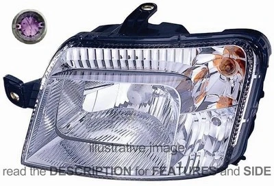 Fiat Panda 2009-2012 Ön Far Elektrikli Motorlu Sol (Oem No: 51867677) ürün görseli 1