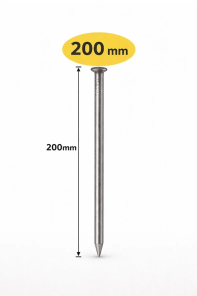 akatsuki Çelik Çivi 200 mm 1 Kg - Resim 2