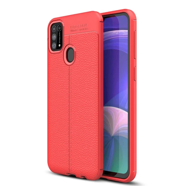 Samsung Galaxy M31 Uyumlu Kılıf Auto Focus Kapak - Kırmızı ürün görseli 1