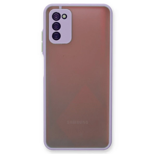 Samsung Galaxy A03s Uyumlu Kılıf Montreal Silikon Kapak - Mor ürün görseli 1