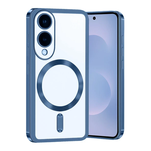 Samsung Galaxy S25 Edge Uyumlu Kross Magneticsafe Kapak - Sierra Blue ürün görseli 1