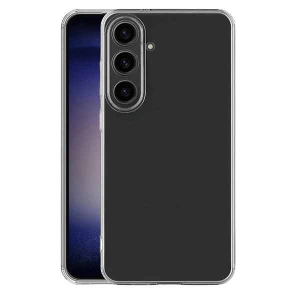 Samsung Galaxy S25 Uyumlu Kılıf Lüx Şeffaf Silikon ürün görseli 1