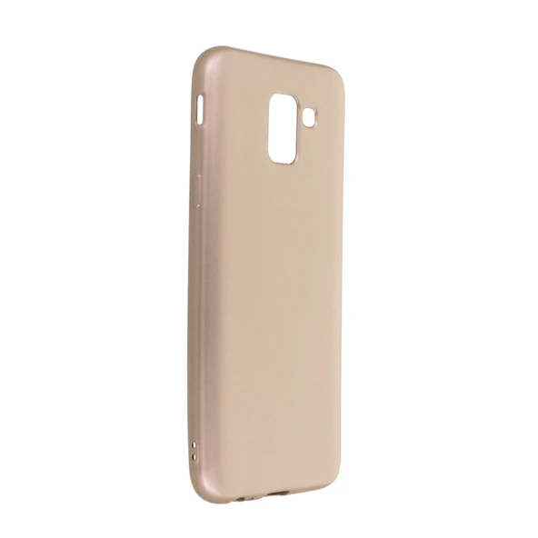 Samsung Galaxy J6 Uyumlu Kılıf First Silikon - Gold ürün görseli 1