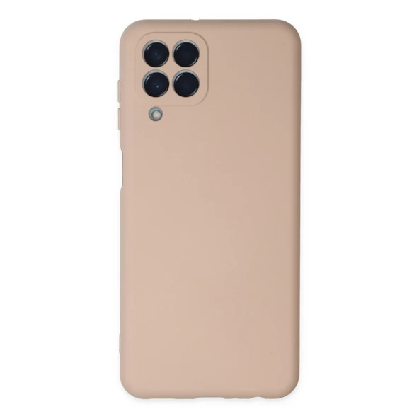 Samsung Galaxy M33 Uyumlu Kılıf Nano İçi Kadife Silikon - Pudra ürün görseli 1