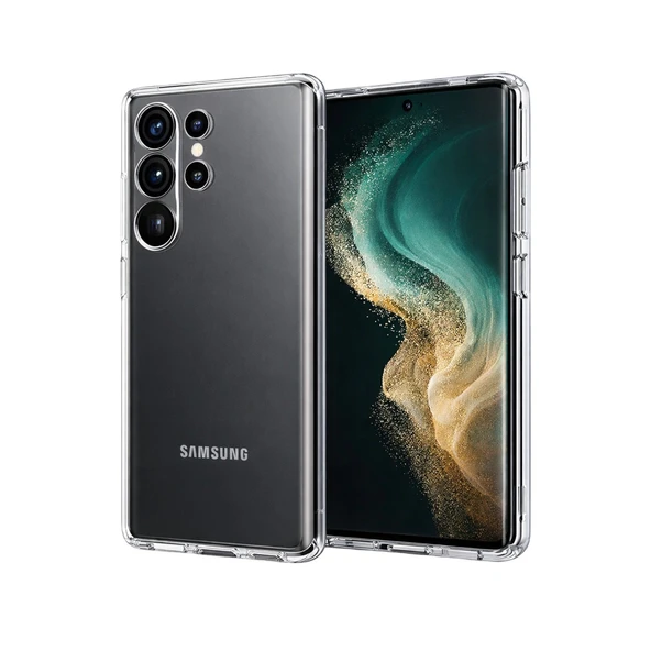 Samsung Galaxy S26 Ultra Uyumlu Lüx Şeffaf Silikon - Şeffaf ürün görseli 1