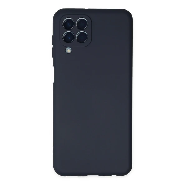Samsung Galaxy M33 Uyumlu Kılıf Nano İçi Kadife Silikon - Lacivert ürün görseli 1