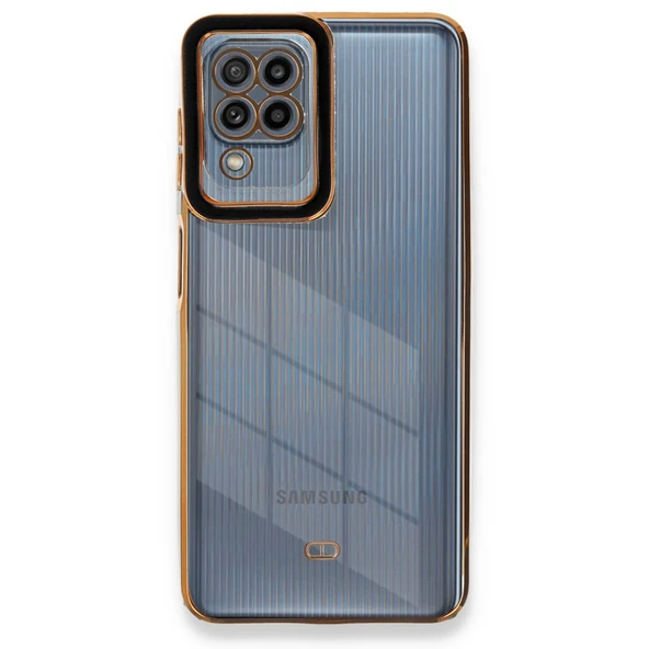 Samsung Galaxy A22 Uyumlu Kılıf Liva Lens Silikon - Siyah ürün görseli 1