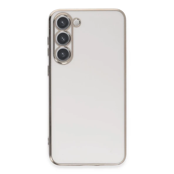 Samsung Galaxy S23 Uyumlu Kılıf Volet Silikon - Beyaz ürün görseli 1