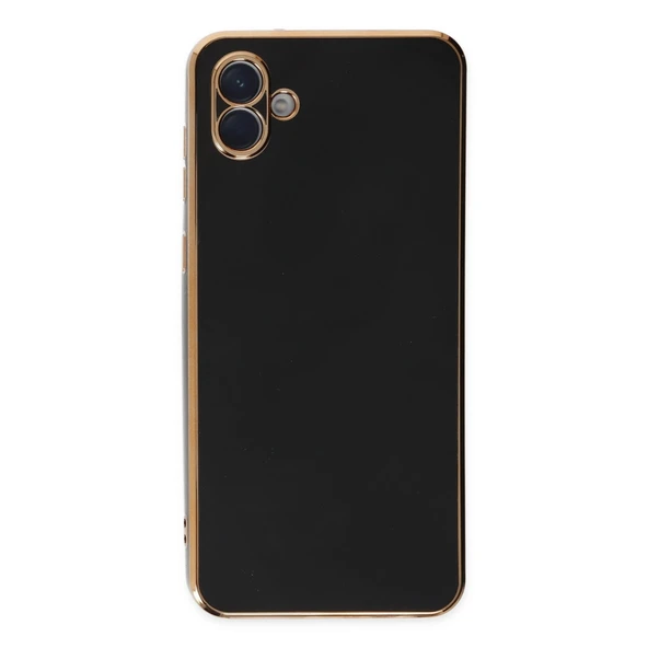 Samsung Galaxy A04e Uyumlu Kılıf Volet Silikon - Siyah ürün görseli 1