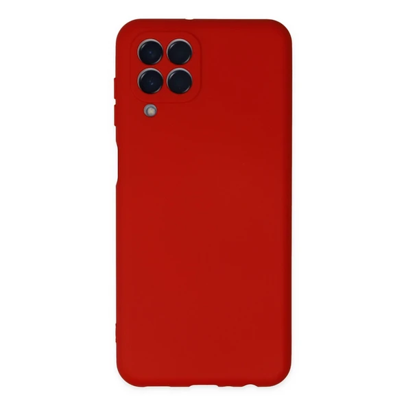 Samsung Galaxy M33 Uyumlu Kılıf Nano İçi Kadife Silikon - Kırmızı ürün görseli 1