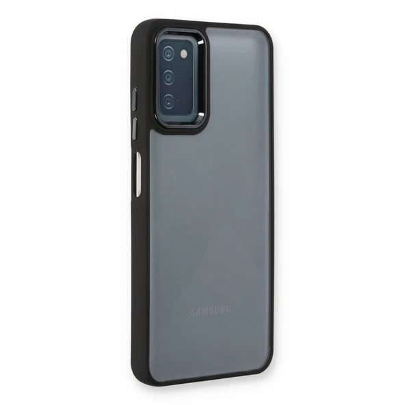 Samsung Galaxy A03s Uyumlu Kılıf Dora Kapak - Siyah ürün görseli 1