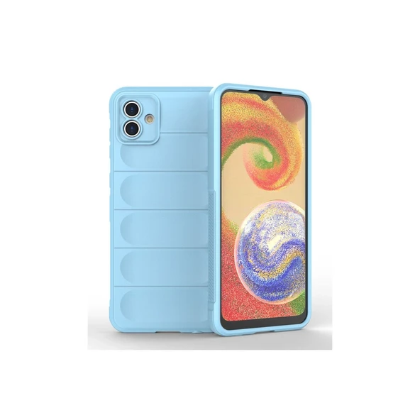 Samsung Galaxy A04e Uyumlu Kılıf Optimum Silikon - Sky Blue ürün görseli 1
