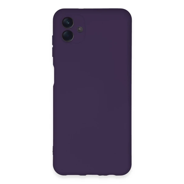 Samsung Galaxy A04e Uyumlu Kılıf Nano İçi Kadife Silikon - Mor ürün görseli 1