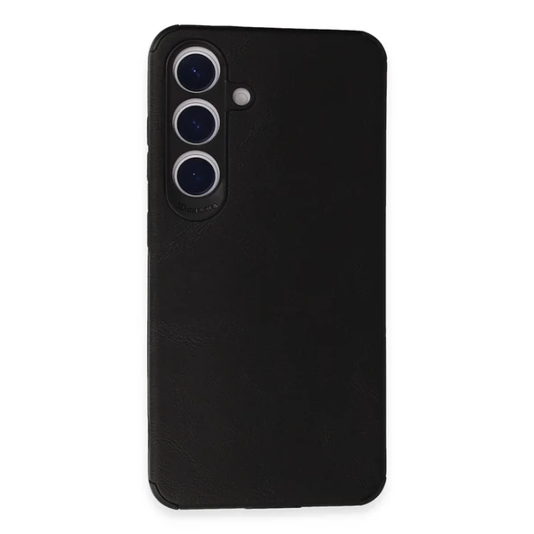 Samsung Galaxy S24 Uyumlu Kılıf Loop Deri Silikon - Siyah ürün görseli 1