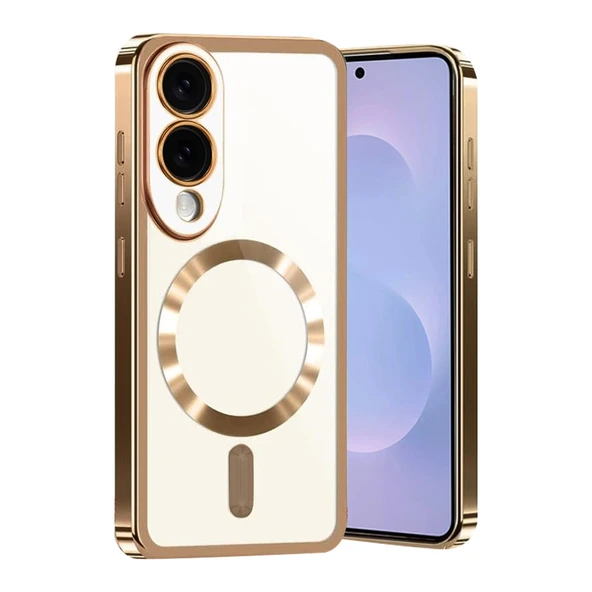 Samsung Galaxy S25 Edge Uyumlu Kross Magneticsafe Kapak - Çöl Titanyum ürün görseli 1