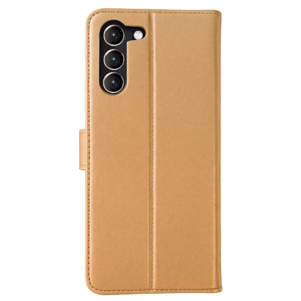 Samsung Galaxy S23 Plus Uyumlu Trend S Plus Kapaklı Kılıf - Gold ürün görseli 1