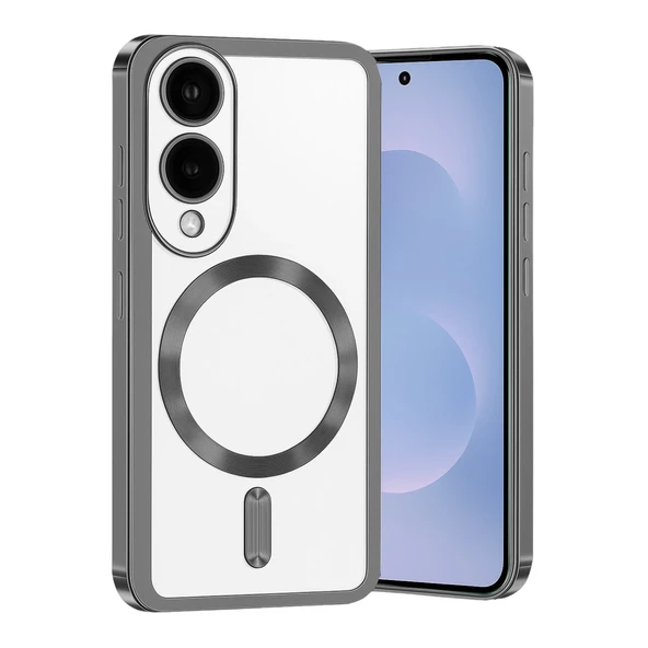 Samsung Galaxy S25 Edge Uyumlu Kross Magneticsafe Kapak - Titan Gri ürün görseli 1