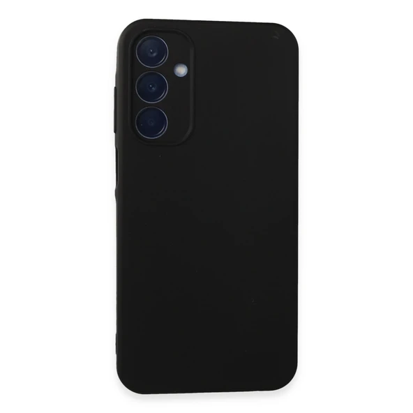 Samsung Galaxy A25 5g Uyumlu Kılıf Nano İçi Kadife Silikon - Siyah ürün görseli 1
