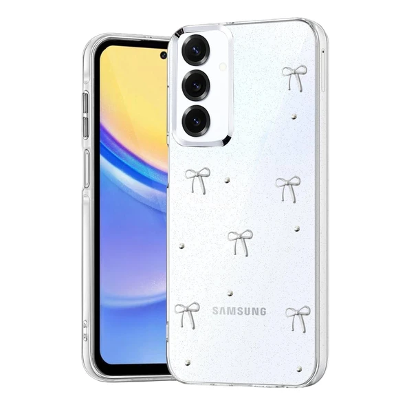 Samsung Galaxy S23 Fe Uyumlu Fiyonk Desenli Kapak - Desen 5 ürün görseli 1