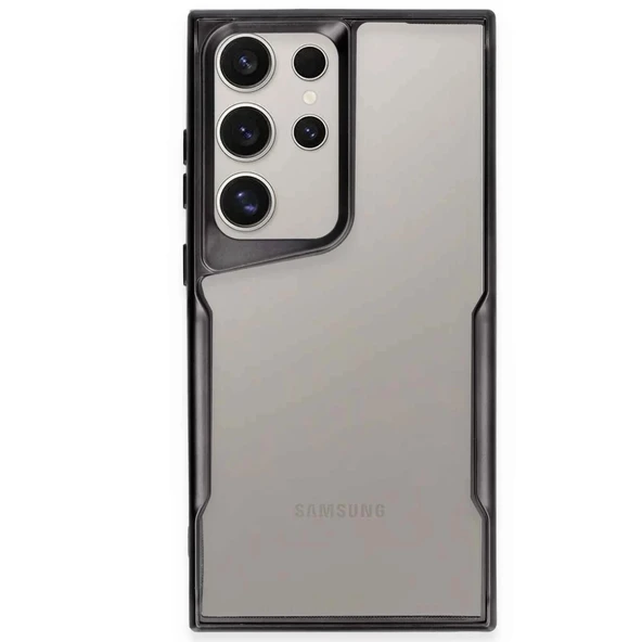 Samsung Galaxy S25 Ultra Uyumlu Kılıf Boyi Silikon Kapak - Siyah ürün görseli 1