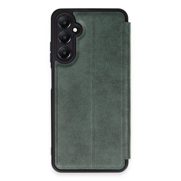 Samsung Galaxy A25 5g Uyumlu Kılıf Flip Cover - Koyu Yeşil ürün görseli 1