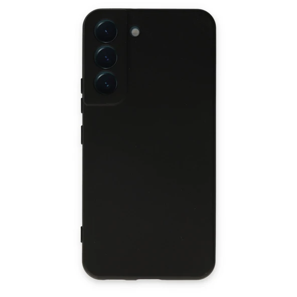 Samsung Galaxy S22 Uyumlu Kılıf Nano İçi Kadife Silikon - Siyah ürün görseli 1