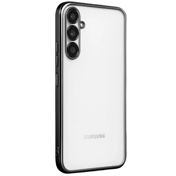 Samsung Galaxy A34 5g Uyumlu Kılıf Kamera Korumalı Lensli Silikon - Siyah ürün görseli 1