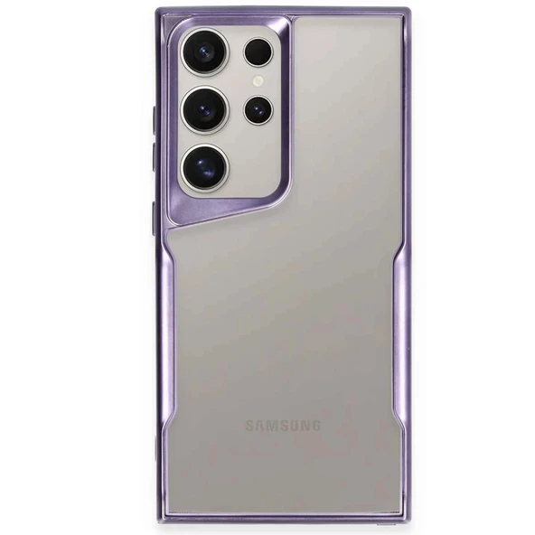 Samsung Galaxy S25 Ultra Uyumlu Kılıf Boyi Silikon Kapak - Derin Mor ürün görseli 1