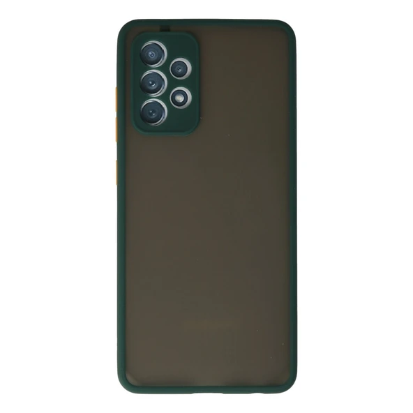 Samsung Galaxy A72 Uyumlu Kılıf Montreal Silikon Kapak - Koyu Yeşil ürün görseli 1