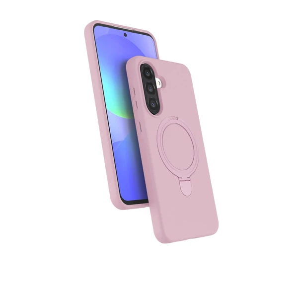 Samsung Galaxy A17 5g Uyumlu Regal Magsafe Standlı Kapak - Açık Pembe ürün görseli 1